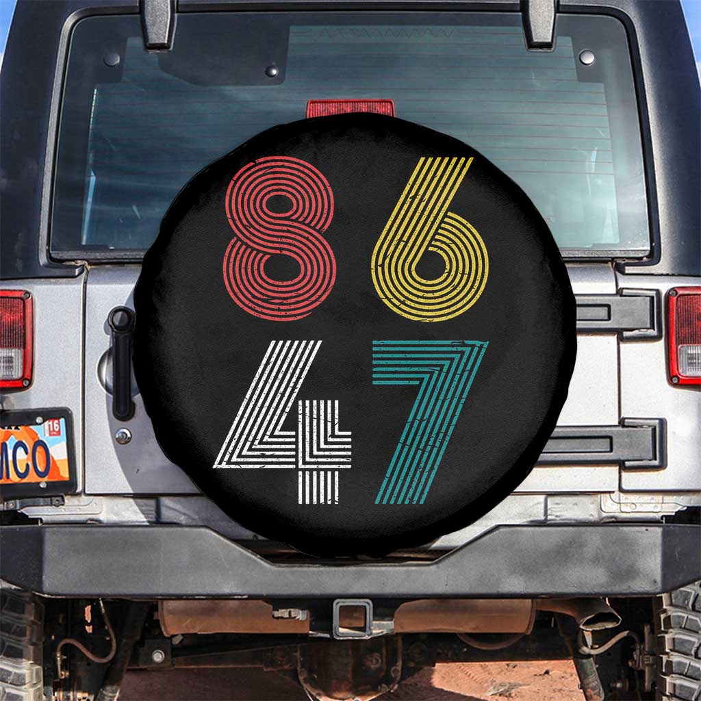 Retro 8647 Spare Tire Cover Classic Retro Vintage 80s Subtle FDT TS10 No hole Black Print Your Wear