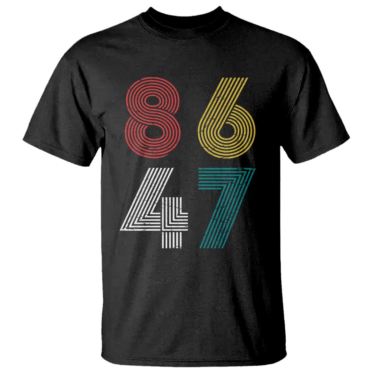 Retro 8647 T Shirt Classic Retro Vintage 80s Subtle FDT TS10 Black Print Your Wear