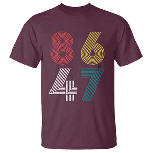 Retro 8647 T Shirt Classic Retro Vintage 80s Subtle FDT TS10 Maroon Print Your Wear