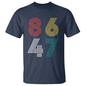 Retro 8647 T Shirt Classic Retro Vintage 80s Subtle FDT TS10 Navy Print Your Wear
