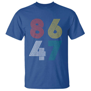 Retro 8647 T Shirt Classic Retro Vintage 80s Subtle FDT TS10 Royal Blue Print Your Wear
