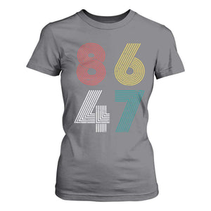 Retro 8647 T Shirt For Women - Classic Retro Vintage 80s Subtle FDT TS10 Charcoal Print Your Wear