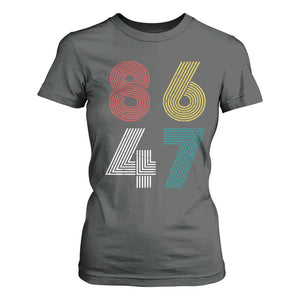 Retro 8647 T Shirt For Women Classic Retro Vintage 80s Subtle FDT TS10 Dark Heather Print Your Wear