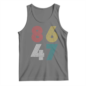 Retro 8647 Tank Top Classic Retro Vintage 80s Subtle FDT TS10 Black Heather Print Your Wear