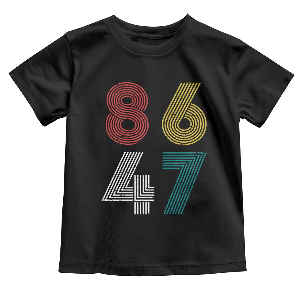 Retro 8647 Toddler T Shirt Classic Retro Vintage 80s Subtle FDT TS10 Black Print Your Wear