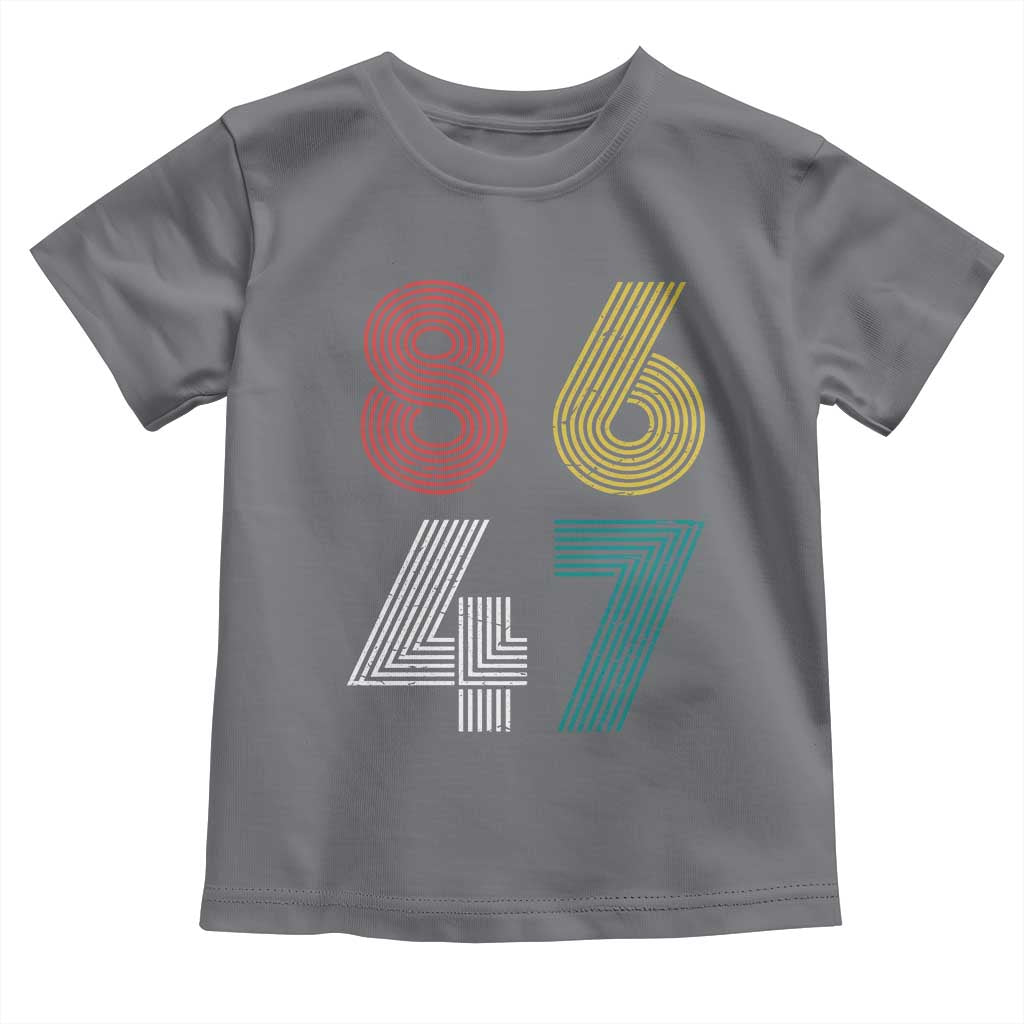 Retro 8647 Toddler T Shirt Classic Retro Vintage 80s Subtle FDT TS10 Charcoal Print Your Wear