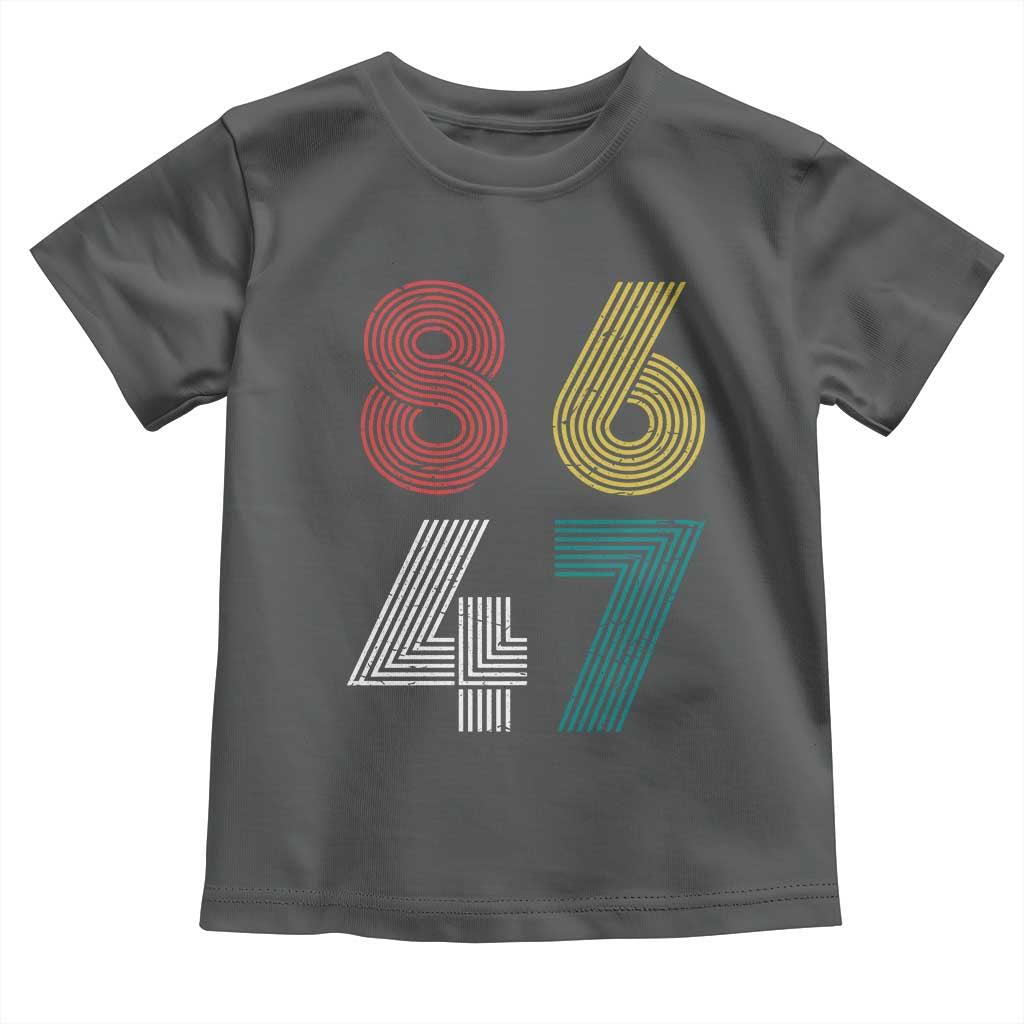 Retro 8647 Toddler T Shirt Classic Retro Vintage 80s Subtle FDT TS10 Dark Heather Print Your Wear