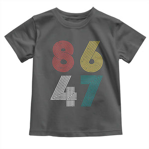 Retro 8647 Toddler T Shirt Classic Retro Vintage 80s Subtle FDT TS10 Dark Heather Print Your Wear