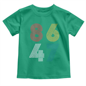 Retro 8647 Toddler T Shirt Classic Retro Vintage 80s Subtle FDT TS10 Irish Green Print Your Wear