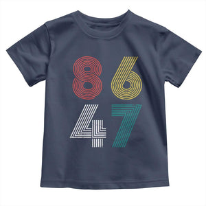 Retro 8647 Toddler T Shirt Classic Retro Vintage 80s Subtle FDT TS10 Navy Print Your Wear