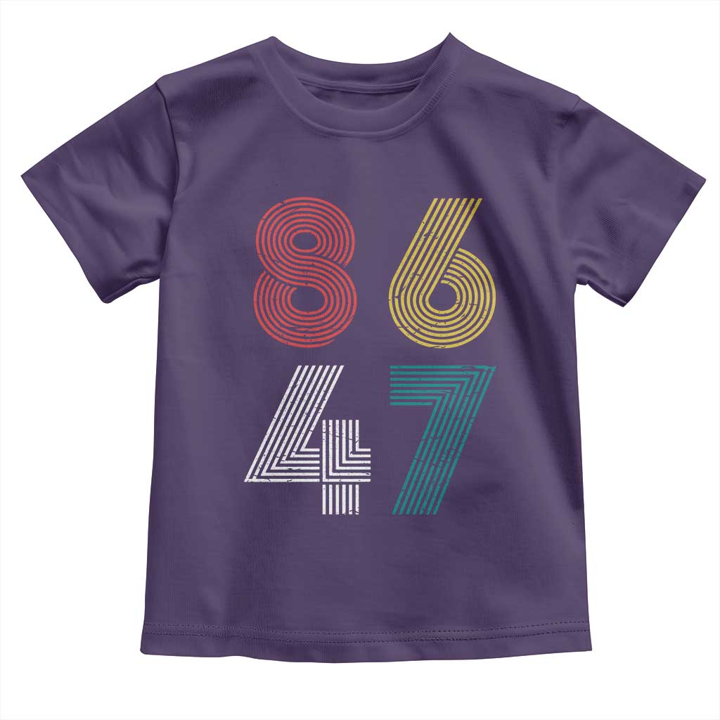 Retro 8647 Toddler T Shirt Classic Retro Vintage 80s Subtle FDT TS10 Purple Print Your Wear