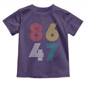 Retro 8647 Toddler T Shirt Classic Retro Vintage 80s Subtle FDT TS10 Purple Print Your Wear