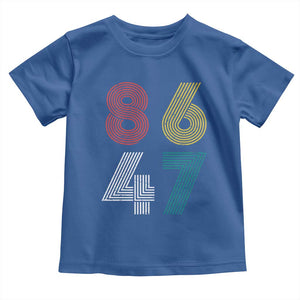 Retro 8647 Toddler T Shirt Classic Retro Vintage 80s Subtle FDT TS10 Royal Blue Print Your Wear