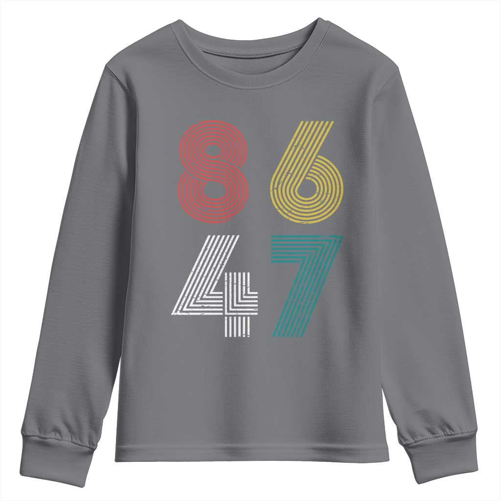 Retro 8647 Youth Sweatshirt Classic Retro Vintage 80s Subtle FDT TS10 Charcoal Print Your Wear