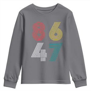 Retro 8647 Youth Sweatshirt Classic Retro Vintage 80s Subtle FDT TS10 Charcoal Print Your Wear
