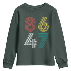 Retro 8647 Youth Sweatshirt Classic Retro Vintage 80s Subtle FDT TS10 Dark Forest Green Print Your Wear