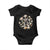 Retro 8647 Baby Onesie Subtle FDT Wild Flower Aesthetic TS10 Black Print Your Wear