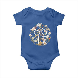 Retro 8647 Baby Onesie Subtle FDT Wild Flower Aesthetic TS10 Royal Blue Print Your Wear