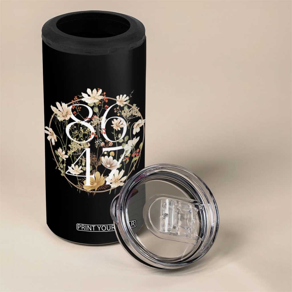Retro 8647 4 in 1 Can Cooler Tumbler Subtle FDT Wild Flower Aesthetic TS10 Print Your Wear