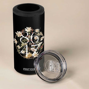 Retro 8647 4 in 1 Can Cooler Tumbler Subtle FDT Wild Flower Aesthetic TS10 Print Your Wear