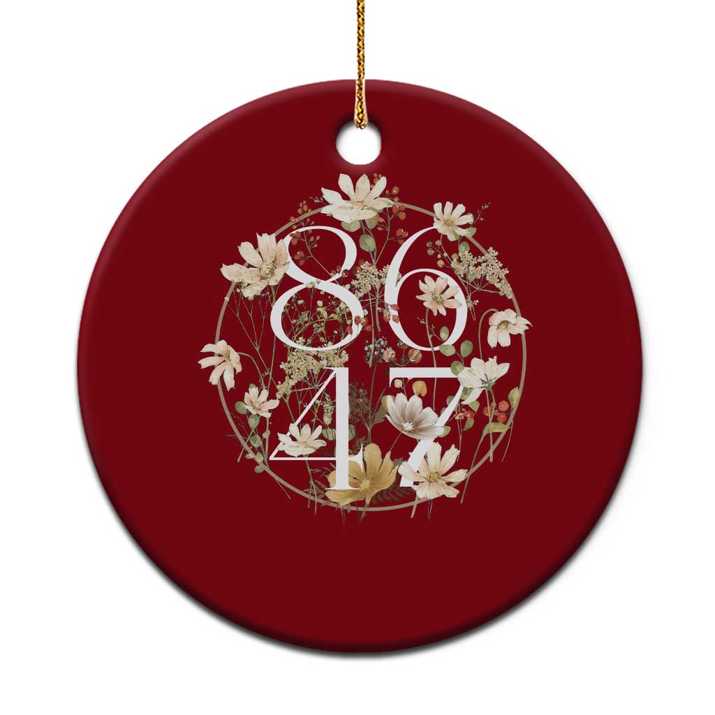 Retro 8647 Ceramic Ornament Subtle FDT Wild Flower Aesthetic - Print Your Wear
