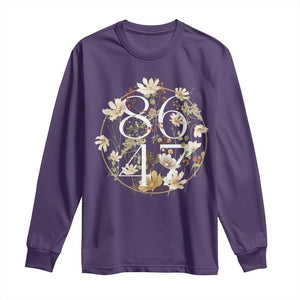 Retro 8647 Long Sleeve Shirt Subtle FDT Wild Flower Aesthetic TS10 Purple Print Your Wear