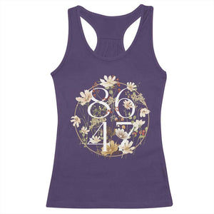 Retro 8647 Racerback Tank Top Subtle FDT Wild Flower Aesthetic TS10 Purple Print Your Wear