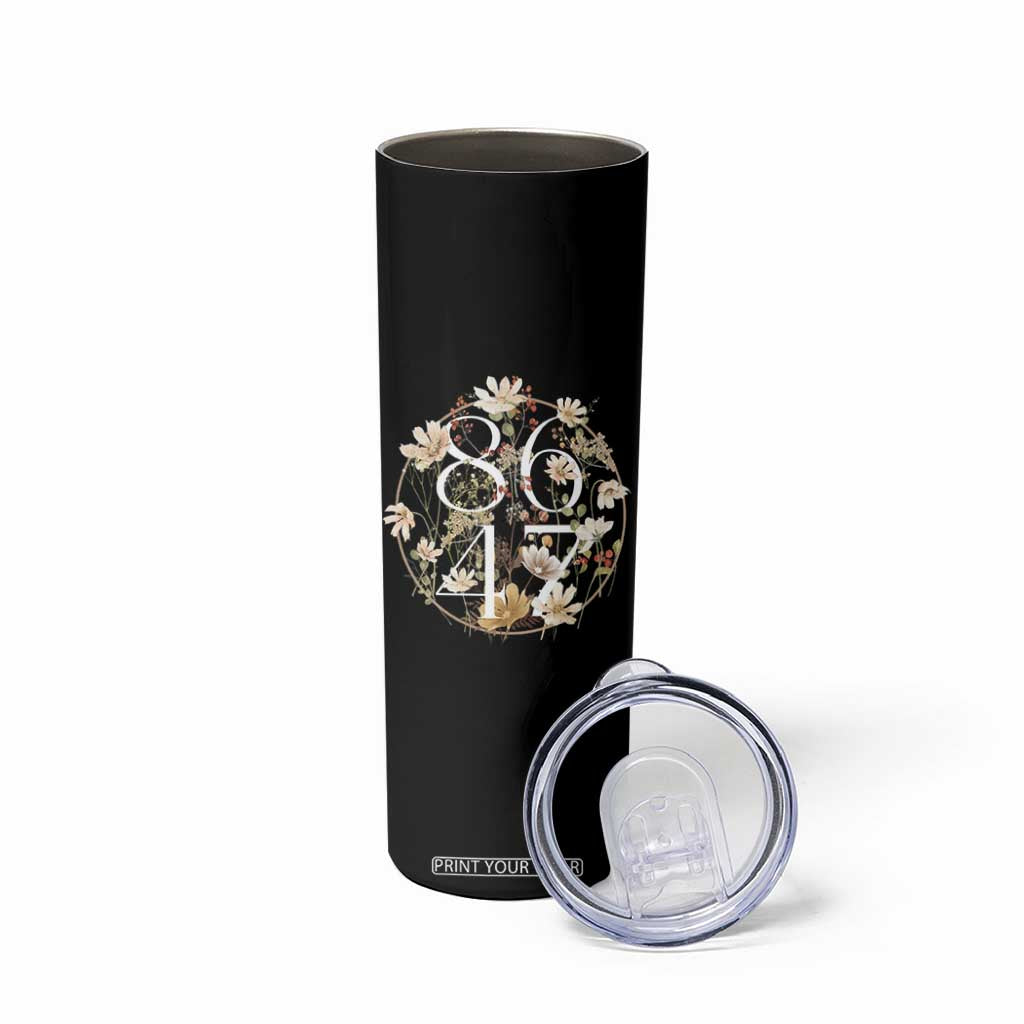 Retro 8647 Skinny Tumbler Subtle FDT Wild Flower Aesthetic TS10 Print Your Wear