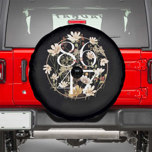 Retro 8647 Spare Tire Cover Subtle FDT Wild Flower Aesthetic TS10 Black Print Your Wear