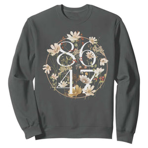 Retro 8647 Sweatshirt Subtle FDT Wild Flower Aesthetic TS10 Dark Heather Print Your Wear