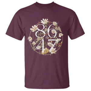 Retro 8647 T Shirt Subtle FDT Wild Flower Aesthetic TS10 Maroon Print Your Wear