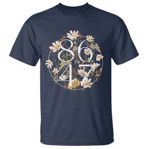 Retro 8647 T Shirt Subtle FDT Wild Flower Aesthetic TS10 Navy Print Your Wear