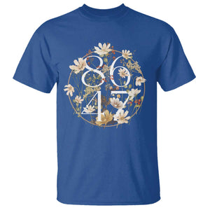 Retro 8647 T Shirt Subtle FDT Wild Flower Aesthetic TS10 Royal Blue Print Your Wear