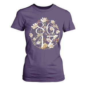 Retro 8647 T Shirt For Women Subtle FDT Wild Flower Aesthetic TS10 Purple Print Your Wear