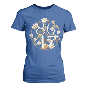Retro 8647 T Shirt For Women Subtle FDT Wild Flower Aesthetic TS10 Royal Blue Print Your Wear
