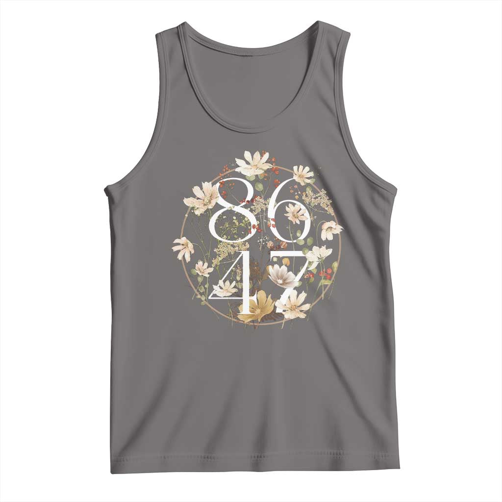 Retro 8647 Tank Top Subtle FDT Wild Flower Aesthetic TS10 Deep Heather Print Your Wear
