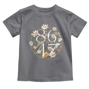 Retro 8647 Toddler T Shirt Subtle FDT Wild Flower Aesthetic TS10 Charcoal Print Your Wear