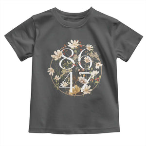 Retro 8647 Toddler T Shirt Subtle FDT Wild Flower Aesthetic TS10 Dark Heather Print Your Wear