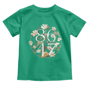 Retro 8647 Toddler T Shirt Subtle FDT Wild Flower Aesthetic TS10 Irish Green Print Your Wear