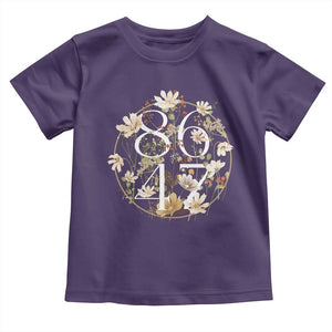 Retro 8647 Toddler T Shirt Subtle FDT Wild Flower Aesthetic TS10 Purple Print Your Wear
