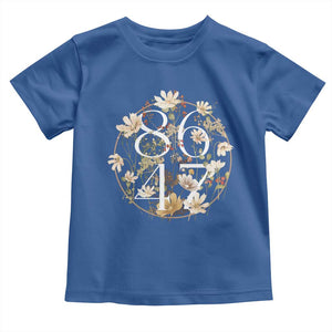 Retro 8647 Toddler T Shirt Subtle FDT Wild Flower Aesthetic TS10 Royal Blue Print Your Wear