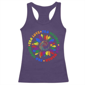 Pro Choice Women Rights Racerback Tank Top Equal Rights Multicolored Flowers TS10 Purple Print Your Wear