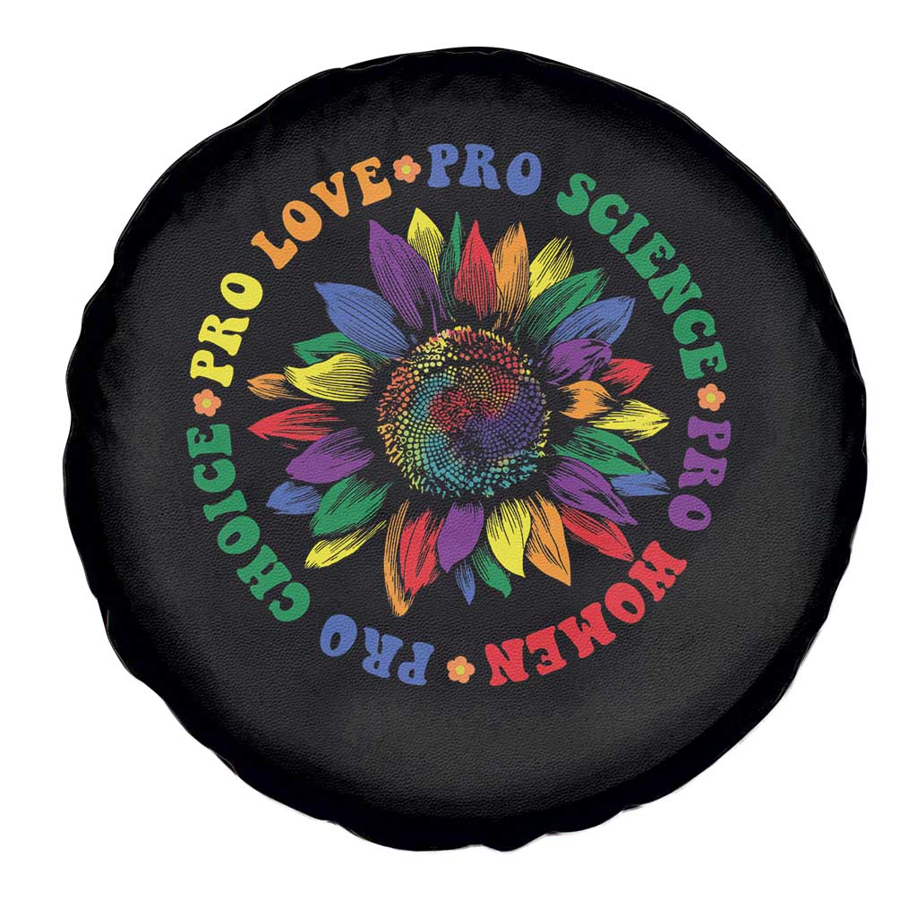 Pro Choice Women Rights Spare Tire Cover Equal Rights Multicolored Flowers TS10 Print Your Wear