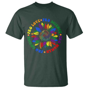 Pro Choice Women Rights T Shirt Equal Rights Multicolored Flowers TS10 Dark Forest Green Print Your Wear