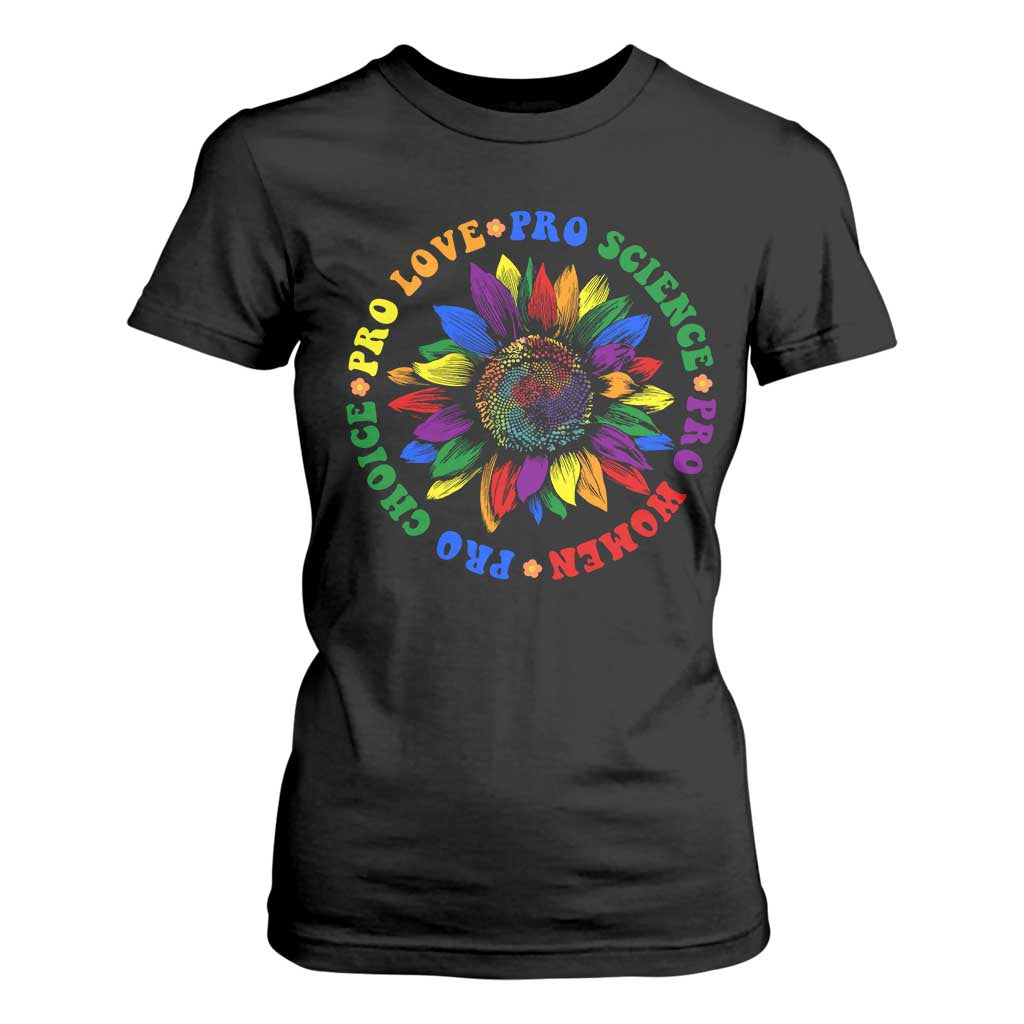 Pro Choice Women Rights T Shirt For Women Equal Rights Multicolored Flowers TS10 Black Print Your Wear