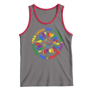 Pro Choice Women Rights Tank Top Equal Rights Multicolored Flowers TS10 Deep Heather Red Print Your Wear