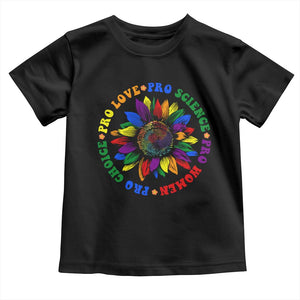 Pro Choice Women Rights Toddler T Shirt Equal Rights Multicolored Flowers TS10 Black Print Your Wear