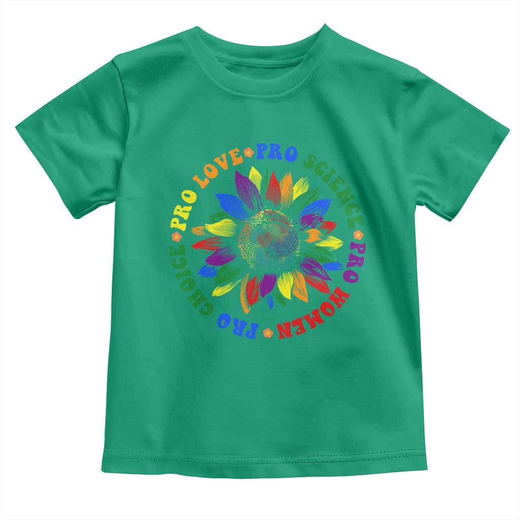 Pro Choice Women Rights Toddler T Shirt Equal Rights Multicolored Flowers TS10 Irish Green Print Your Wear