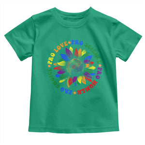 Pro Choice Women Rights Toddler T Shirt Equal Rights Multicolored Flowers TS10 Irish Green Print Your Wear