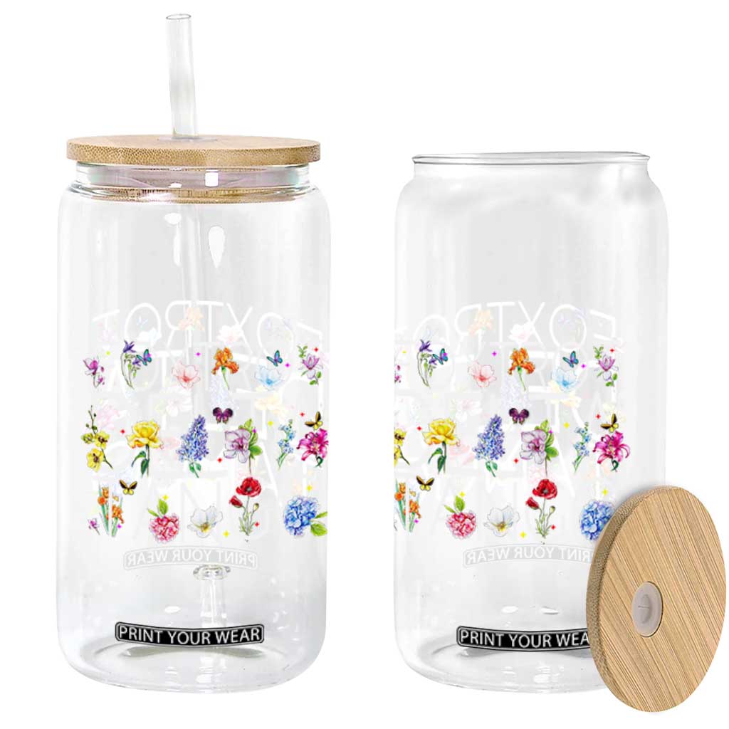 Subtle FDT Floral Glass Can Foxtrot Delta Tango Flower Resist TS10 Print Your Wear